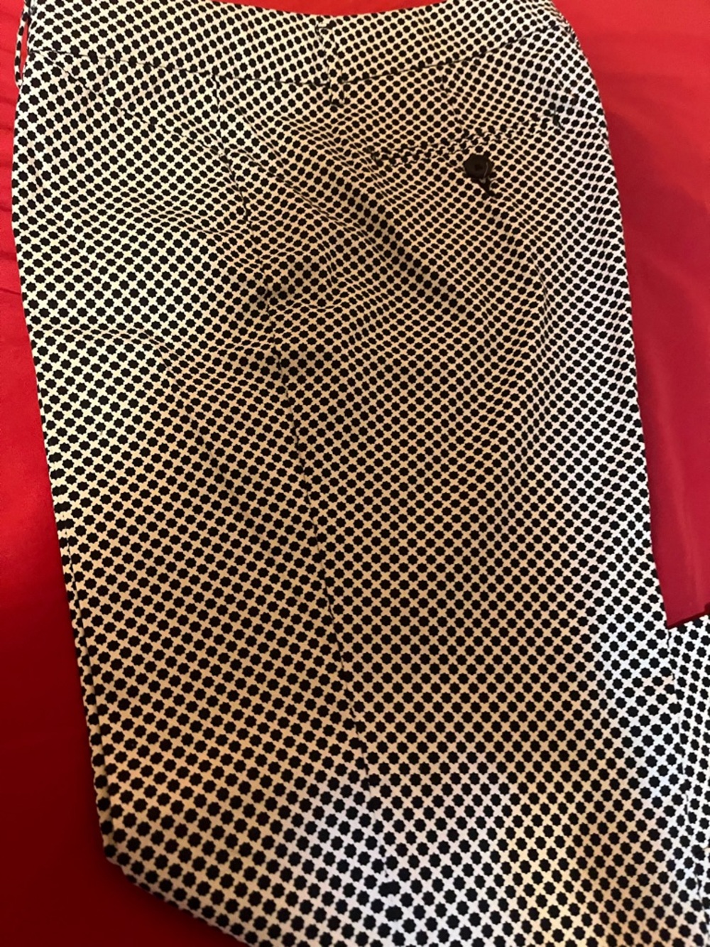 STYLUS Black and White Printed Pants - Picture 3 of 5